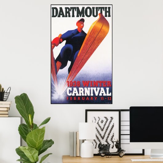 Dartmouth Winter Carnaval Reproduction Poster (Thuiskantoor)