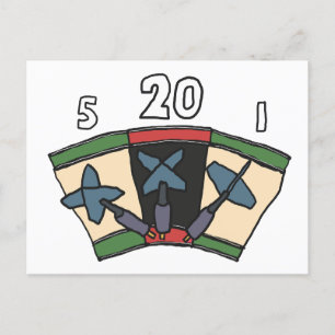 Darts 180 briefkaart