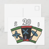 Darts 180 briefkaart (Voorkant / Achterkant)
