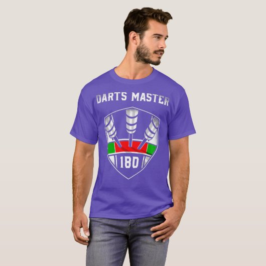 Darts 180 Embleem of Ton 80 Darts Master Darts T-shirt (Voorkant volledig)
