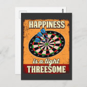 Darts 180 Geweldig geluk Pub Sport Lover Briefkaart (Voorkant / Achterkant)