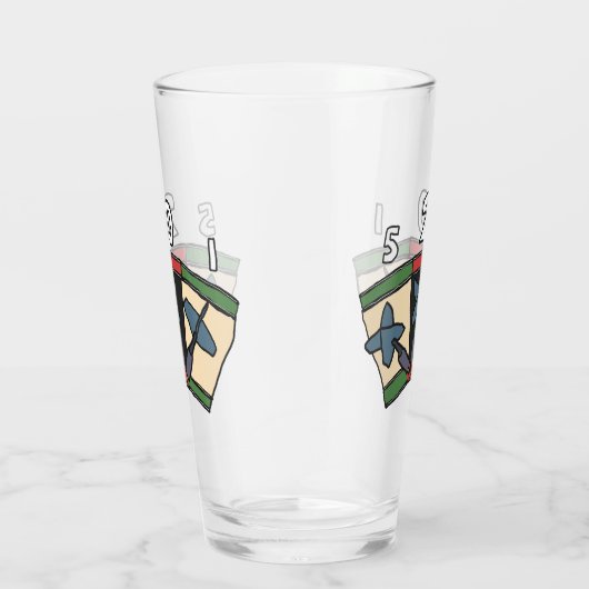 Darts 180 glas (Rechts)