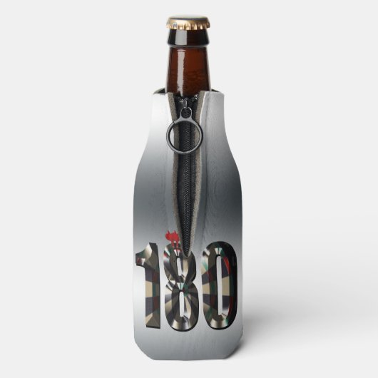 Darts, 180 in het Darboard, Flesjeskoeler (Fles Achterkant)
