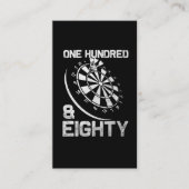 Darts 180 Triple 20 Dartboard 1080 Visitekaartje (Voorkant)