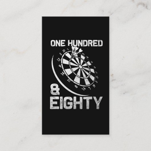 Darts 180 Triple 20 Dartboard 1080 Visitekaartje (Voorkant)