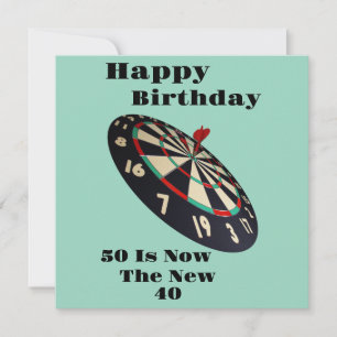 Darts: 50 is nu de nieuwe 40, platte verjaardag Ka Kaart