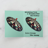 Darts: 50 is nu de nieuwe 40, verjaardag Kaart (Binnen)