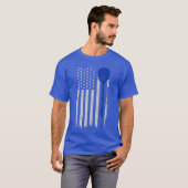 Darts American Flag Patriotic Darts Player 4th T-shirt (Voorkant volledig)