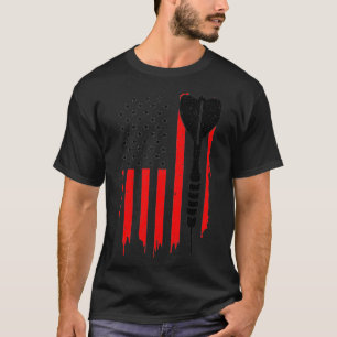 Darts Amerikaanse vlag grappige darts cadeau voor  T-shirt