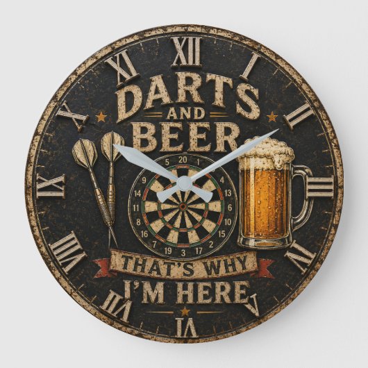Darts and Beer Grote Klok (Voorkant)