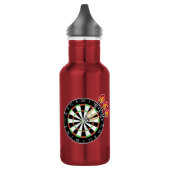 Darts and Dartboard personalized Waterfles (Links)