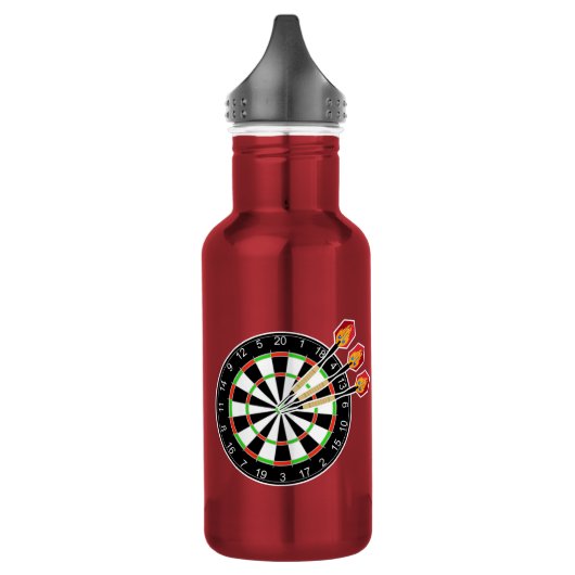 Darts and Dartboard personalized Waterfles (Links)