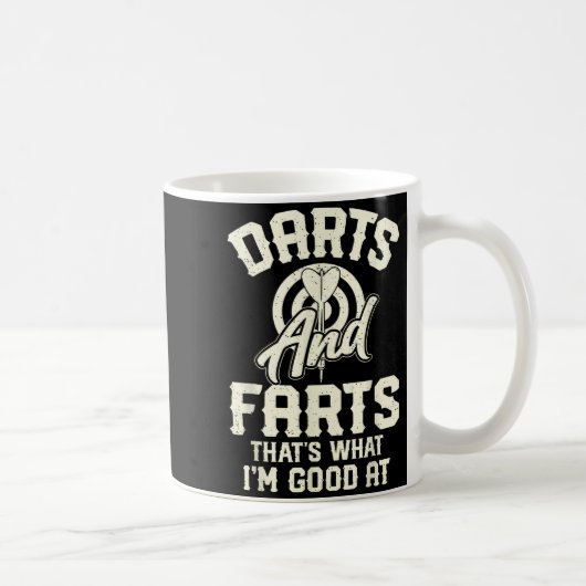 Darts And Farts That's What I'm Good At Funny Dart Koffiemok (Rechts)