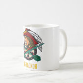 Darts Astronaut Buitenruimte Ruimteman Koffiemok (Voorkant rechts)