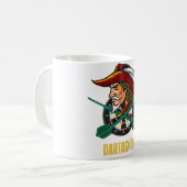 Darts Astronaut Buitenruimte Ruimteman Koffiemok (Voorkant links)