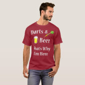 Darts Beer Funny for Dart Player Premium T-shirt (Voorkant volledig)