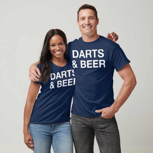 Darts Bier Grappige Dart Speler T-shirt (Unisex)