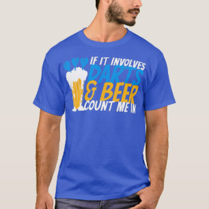 Darts Bier Lover Dart Speler T-shirt