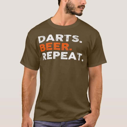 DARTS BIER REPEAT TSHIRT (Voorkant)