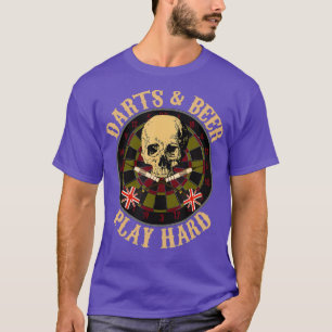 Darts Bier Spelen Hard Dart Spelers Bar Spelletjes T-shirt
