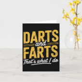Darts Boerenflaters Grappige Dart Uitspraken Sarca Kaart (Gele Bloem)