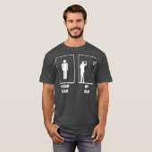 Darts Bordspellen Soft Tip Dart Speler Papa T-shirt (Voorkant volledig)