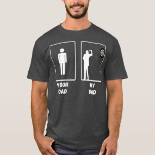 Darts Bordspellen Soft Tip Dart Speler Papa T-shirt