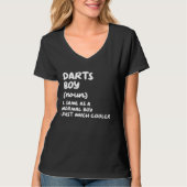 Darts Boy Definition Funny T-shirt (Voorkant)