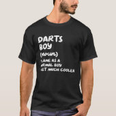 Darts Boy Definition Funny T-shirt (Voorkant)