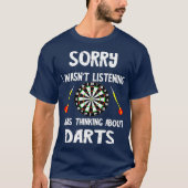 Darts Bullseye Dart Player Board Dartboard Pijl T-shirt (Voorkant)