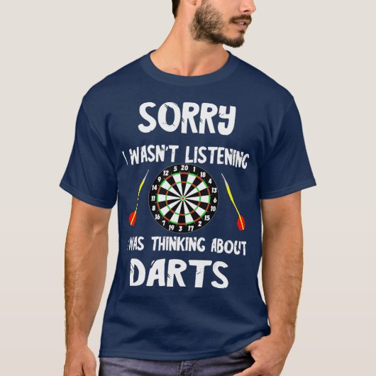 Darts Bullseye Dart Player Board Dartboard Pijl T-shirt (Voorkant)