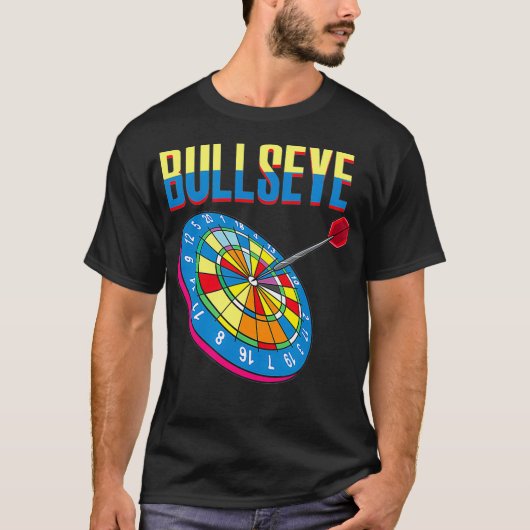 Darts - Bullseye Dartboard Kunst - Pub T-shirt (Voorkant)