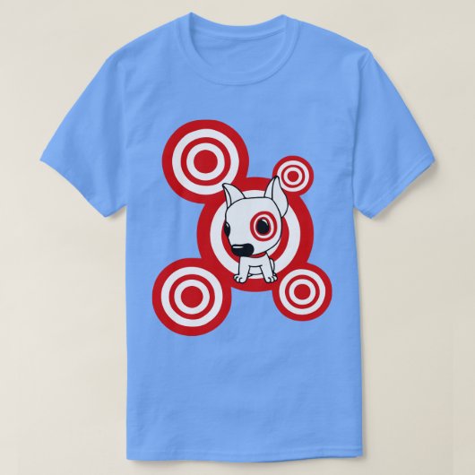 Darts Bullseye Hond Team Lid TShirt (Design voorkant)