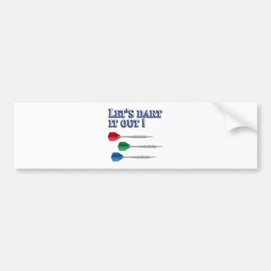 Darts Bumpersticker (Voorkant)