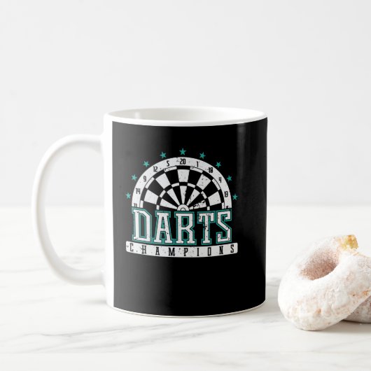 Darts Champion Koffiemok (Met donut)