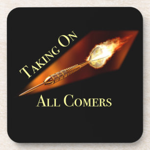 Darts Champion neemt alle komers over Bier Onderzetter