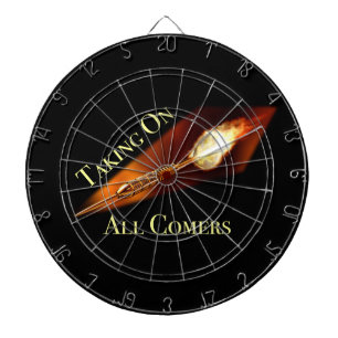 Darts Champion neemt alle komers over Dartbord