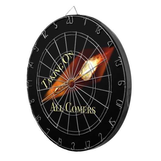 Darts Champion neemt alle komers over Dartbord (Voorkant Rechts)