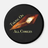 Darts Champion neemt alle komers over Magneet (Voorkant)