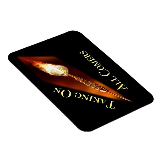 Darts Champion neemt alle komers over Magneet (Rechterzijde)