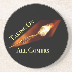 Darts Champion neemt alle komers over Zandsteen Onderzetter