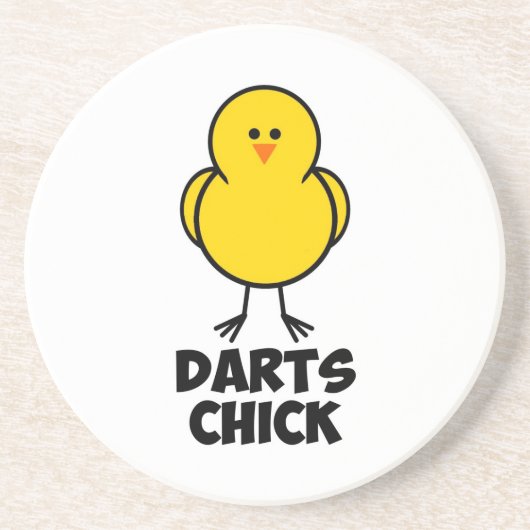 Darts Chick Zandsteen Onderzetter (Voorkant)