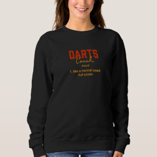 Darts Coach Definitie Dart Speler Humor Dart Boa Trui