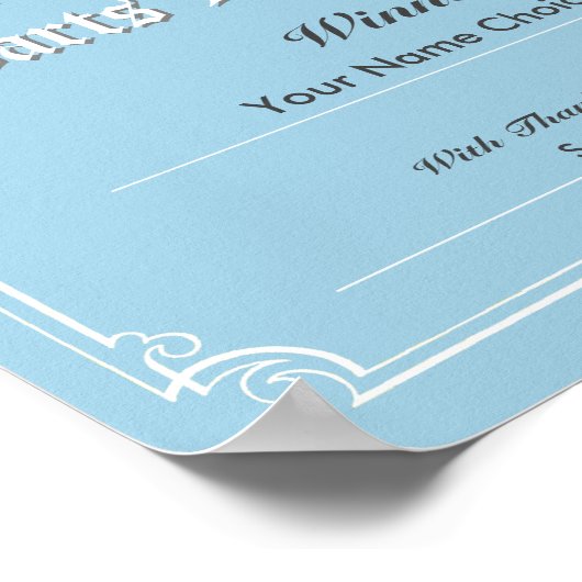 Darts Competition Winner's Certificate Poster (Hoek)