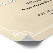 Darts Competition Winner's Certificate Poster (Hoek)