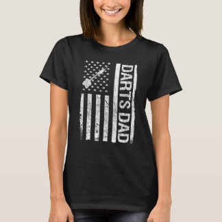 Darts Dad USA American Flag T-shirt
