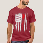 Darts Dart Arrow American Flag T-shirt (Voorkant)