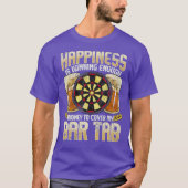 Darts Dart League Team Bar Tab Funny Humor T-shirt (Voorkant)