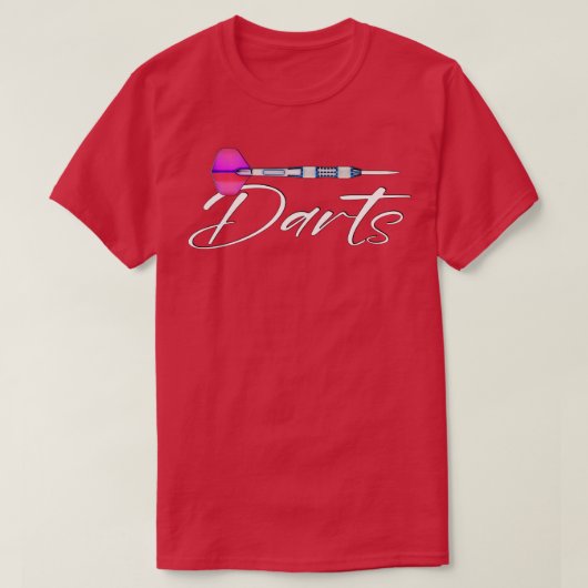 Darts Dart Player Dart Sport Dart Long Meve T-shirt (Design voorkant)
