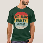 Darts Dart Player Retro  Funny Gift T-shirt (Voorkant)